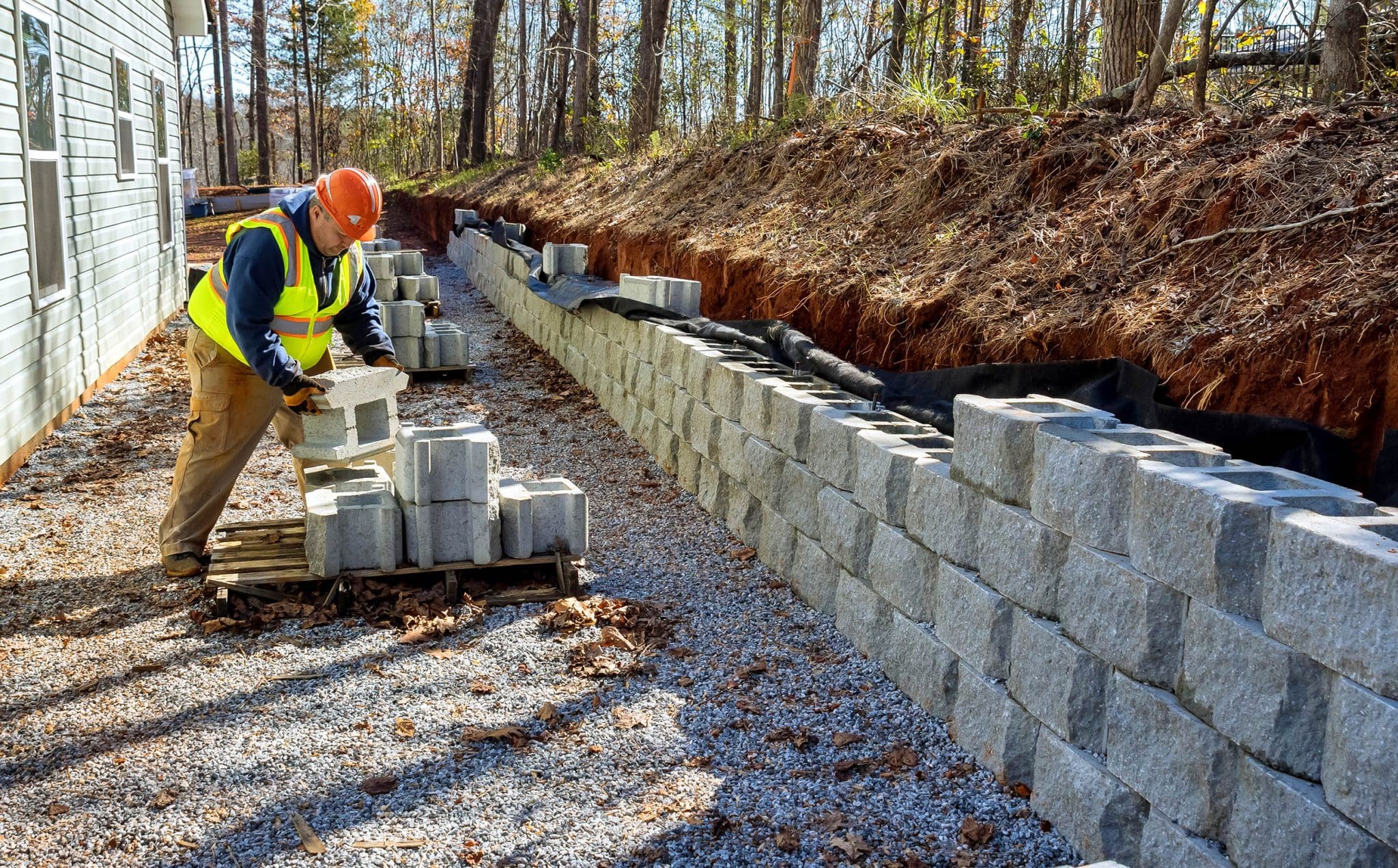 Retaining Wall Installation in Portland example 1